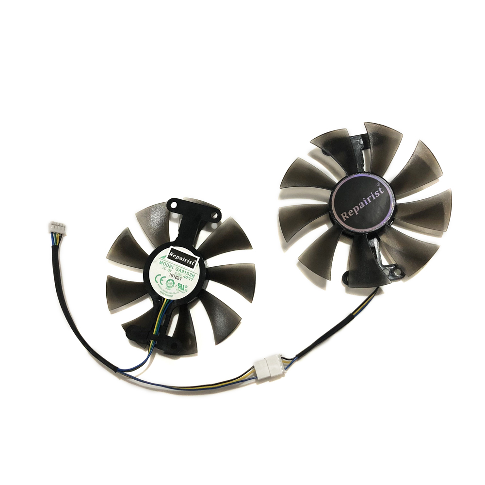 Rx 580 8Gb 2048Sp Gpu - 2Pcs/Set,GA91S2H,Video Card Fan,85MM Diameter,For SJS AMD